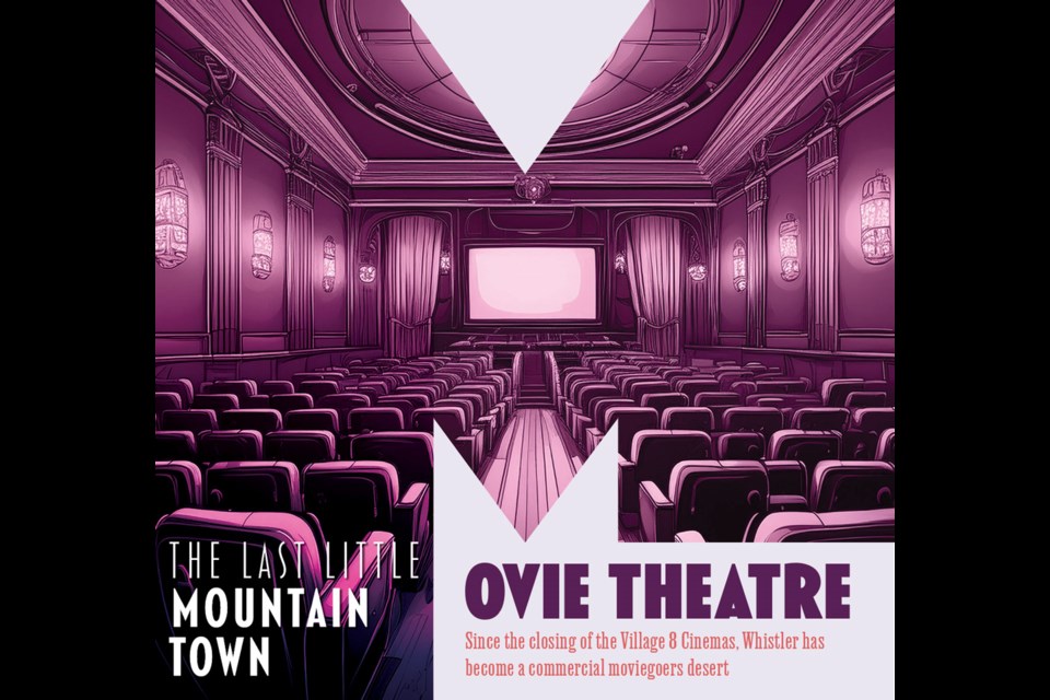 The last little mountain town Movie theatre. Since the closing of the Village 8 Cinemas, Whistler has become a commercial moviegoers desert.